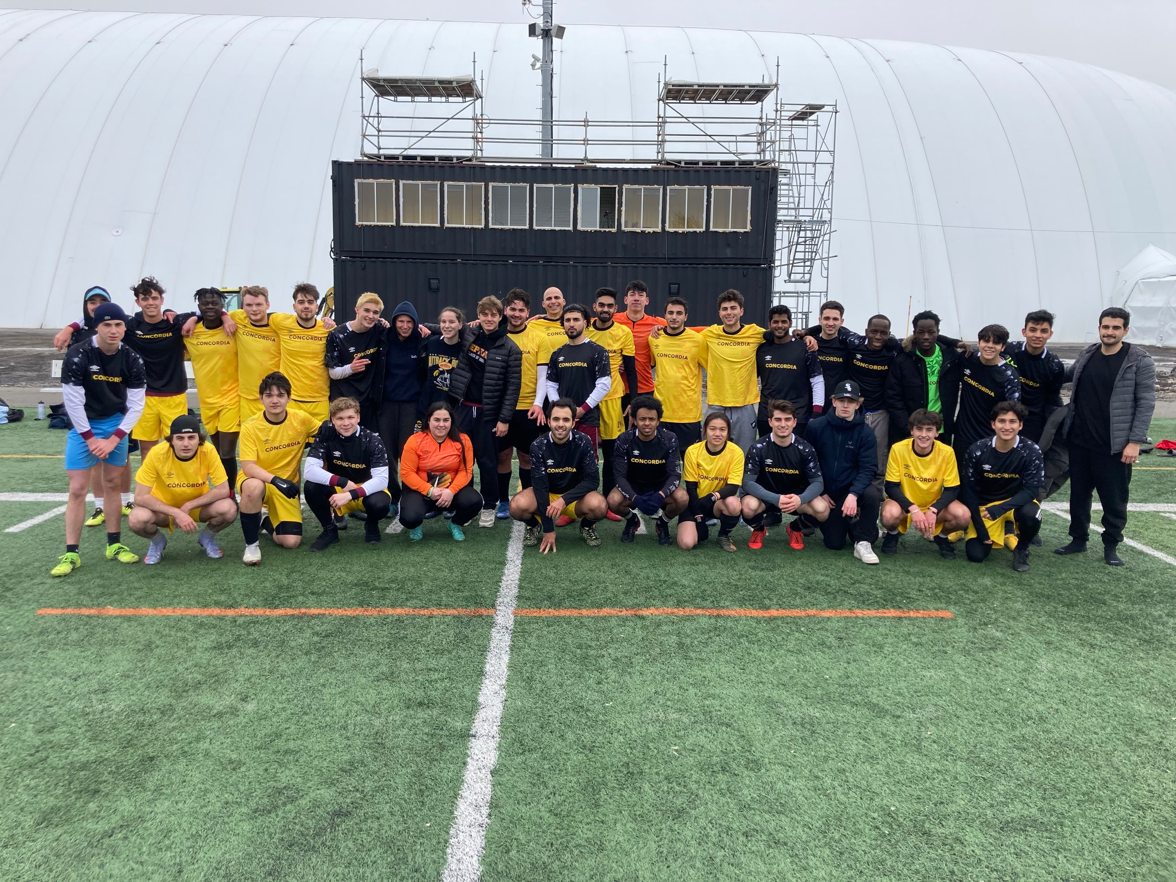 Marthens playing soccer in Concordia Stingers camp